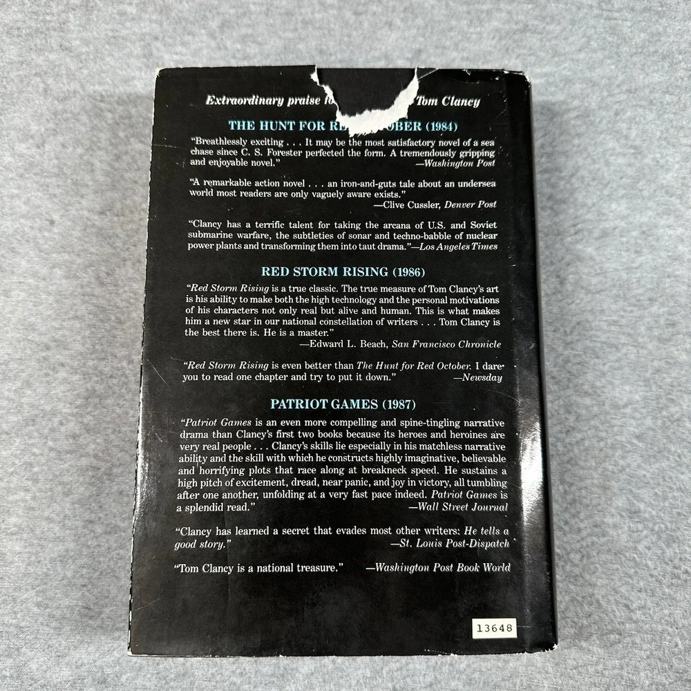 Tom‎ Clancy The Cardinal of the Kremlin 1988 1st Ed Hardcover DJ Rare NOTE